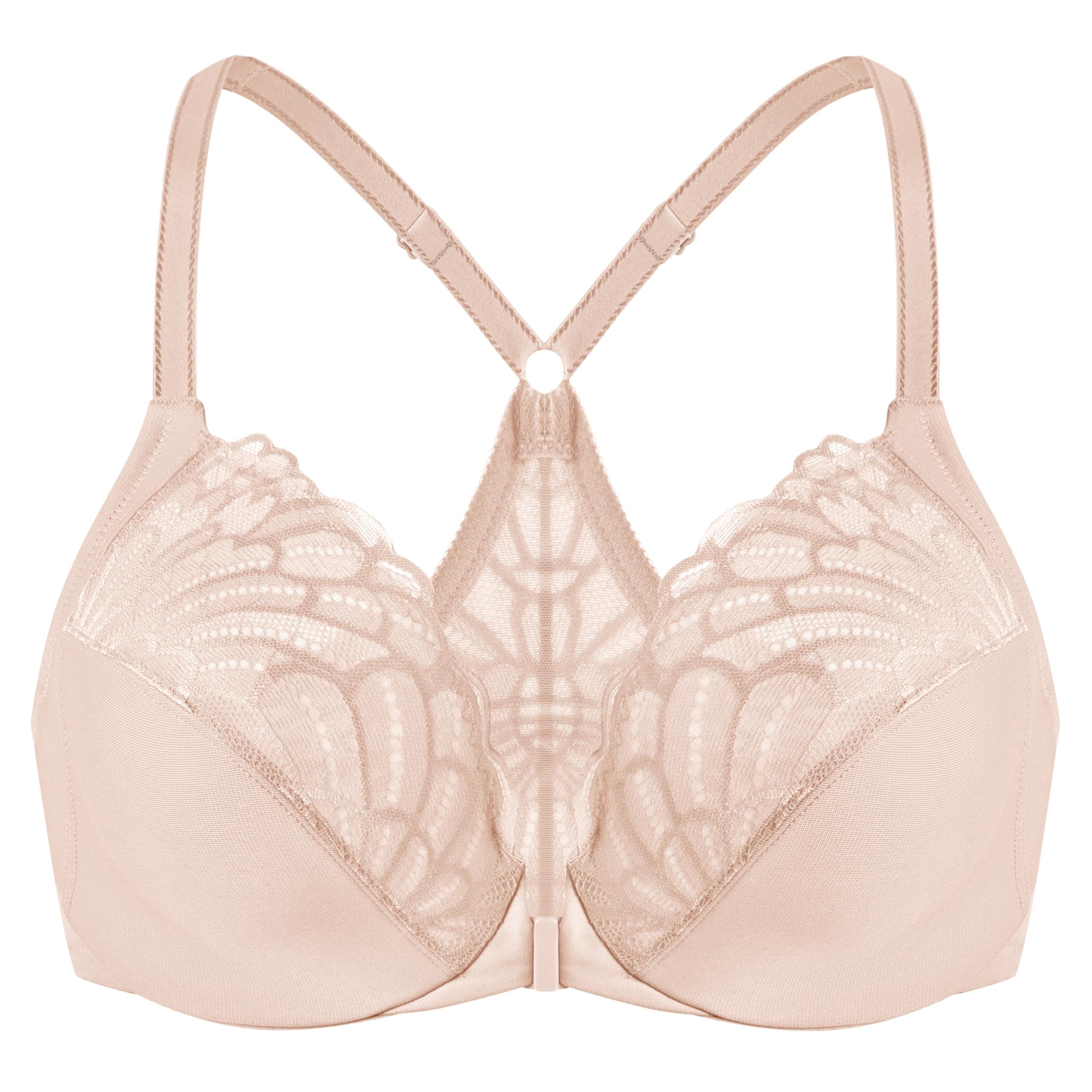 Racerback Front Closure Bra for Plus Size Women