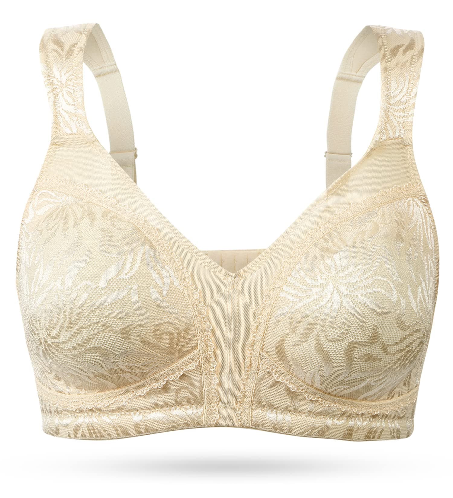Wingslove Plus Size Comfortable Wire-Free Full Coverage Bra