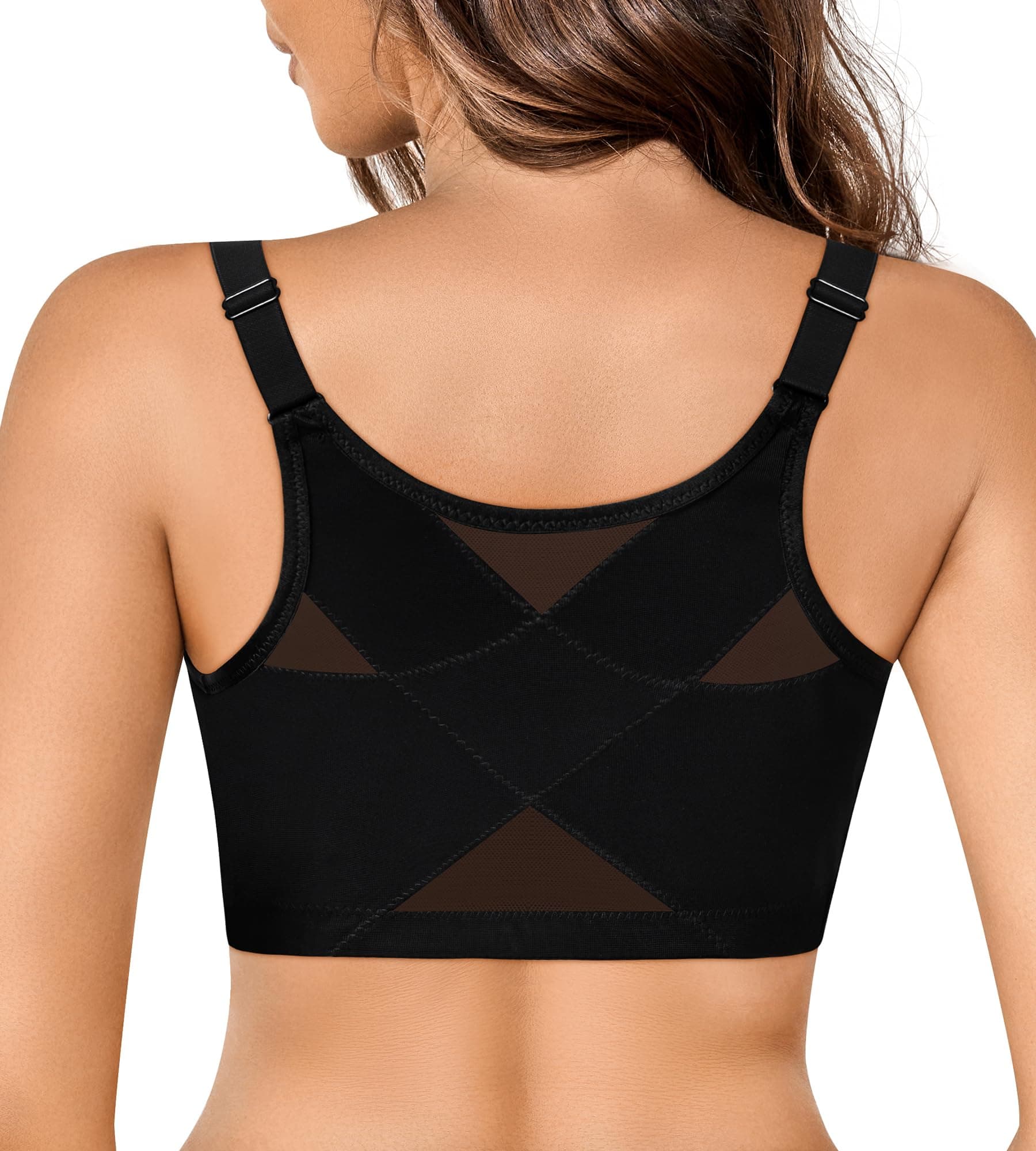Irocue Women's Front Closure Posture Corrector Bra