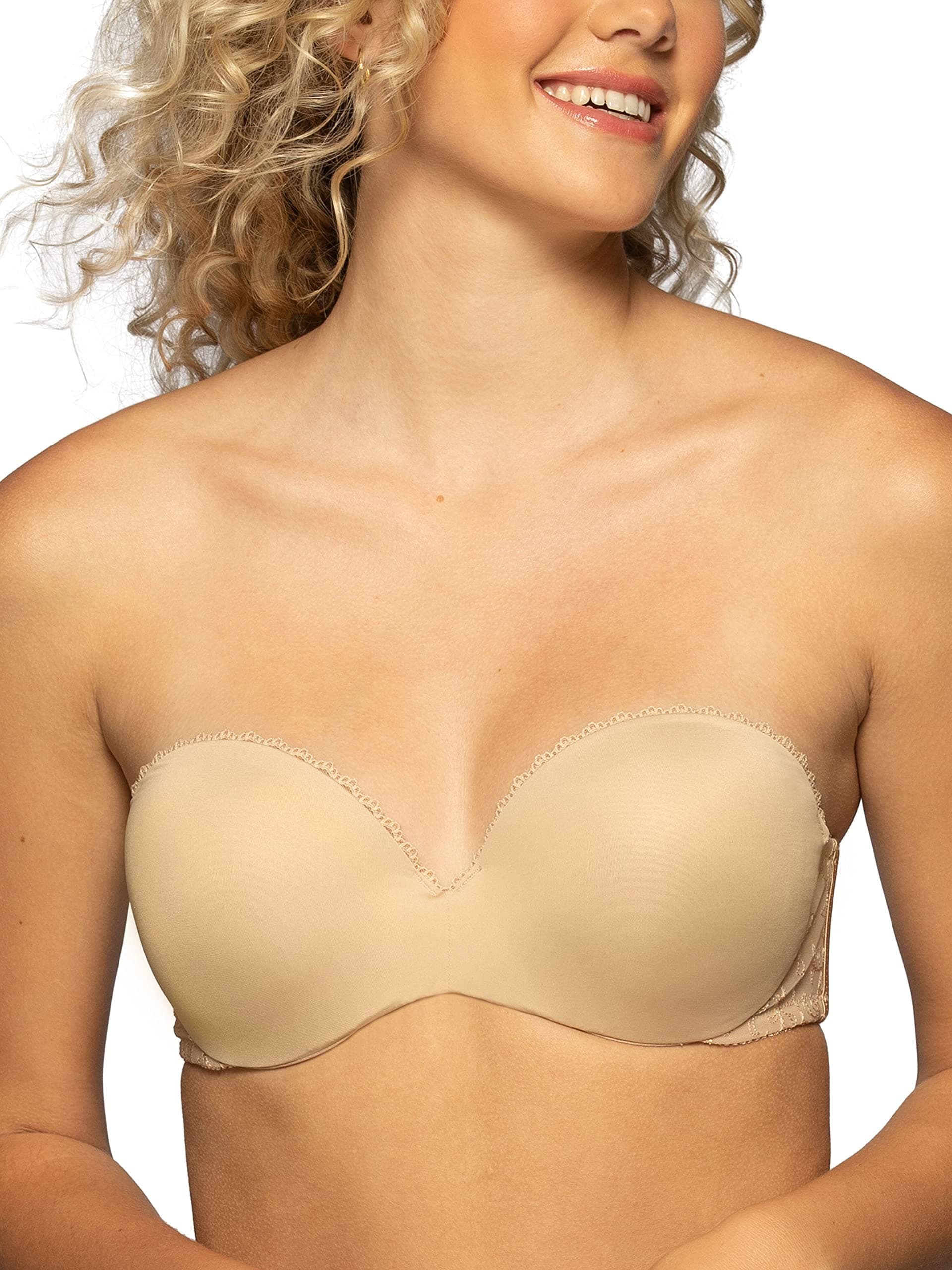 Vanity Fair Women's Gel Touch Padded Strapless Push Up Bra
