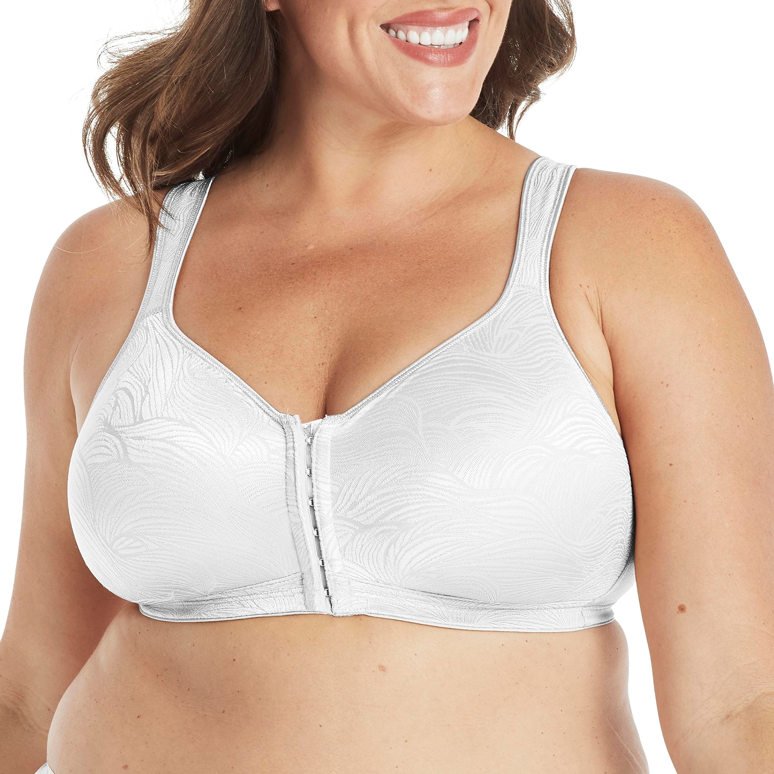 PLAYTEX Women's 18 Hour Wirefree Back Support Bra for Full Coverage Posture Improvement