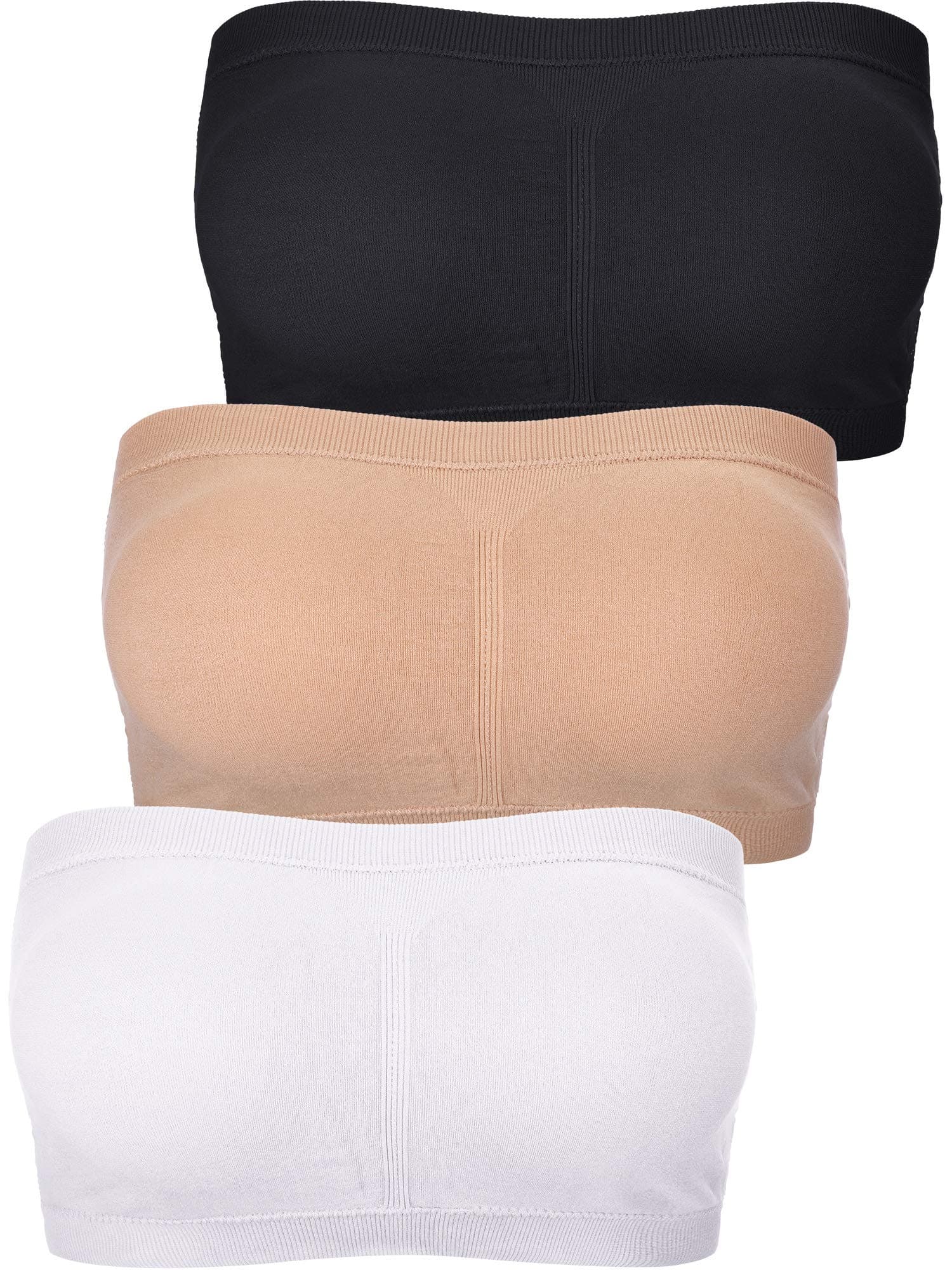 Boao Women's Padded Strapless Bralette Tube Top