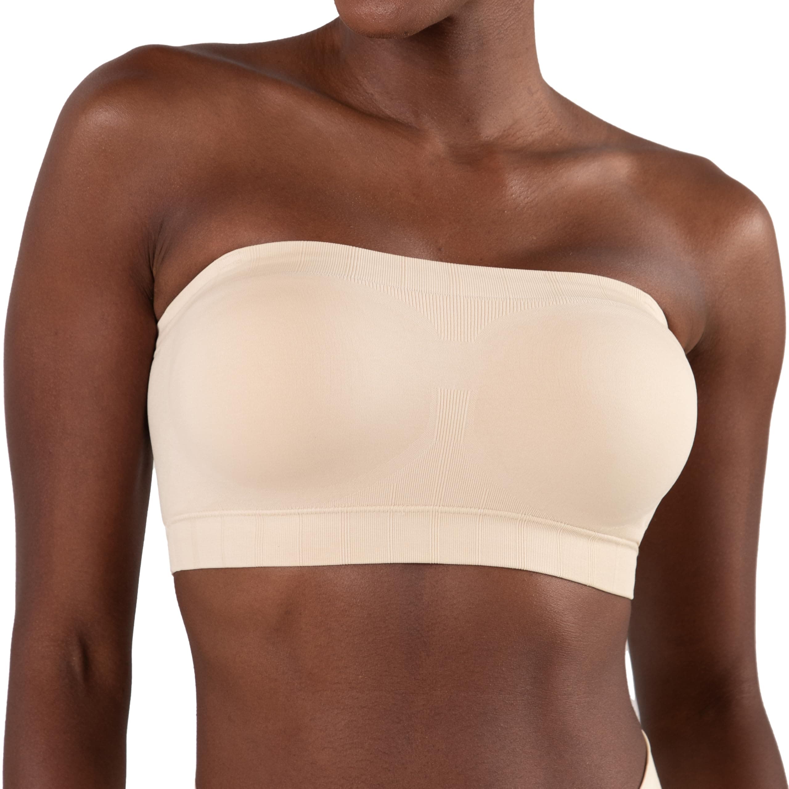 Truekind Wireless Strapless Bra, Plus Size Tube Top for Women